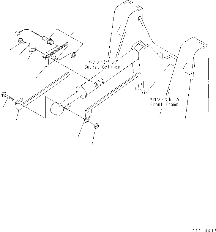 Wheel Loaders Komatsu / WA30-5-CN S/N 26001-UP(wa30-50r) / BUCKET POSITIONER (WITH INDICATOR)(330240 : T4182-01A1)