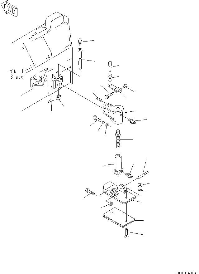 Wheel Loaders Komatsu / WA30-5-CN S/N 26001-UP(wa30-50r) / PITCH AND ANGLE SNOW PLOW (SLED)(330260 : T4210-02A0)