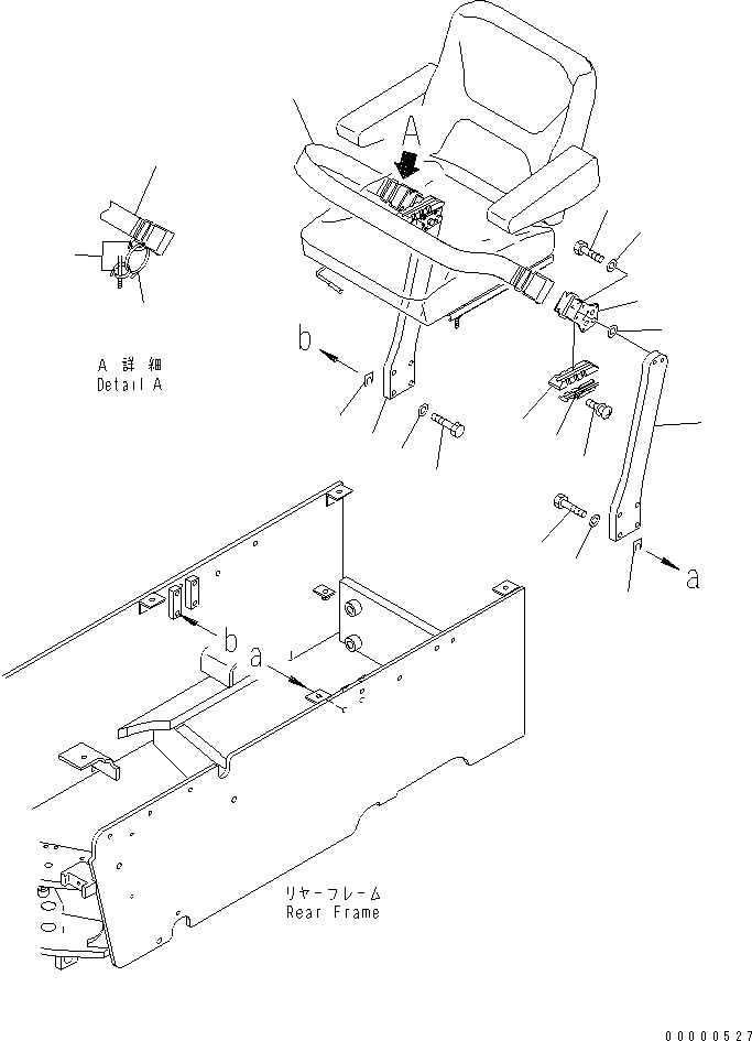 Wheel Loaders Komatsu / WA30-5 S/N 15001-UP(wa30-5c) / SEAT BELT(#15001-23287)(240023 : K0160-01A0)