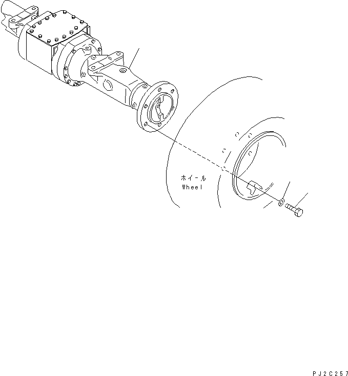 Wheel Loaders Komatsu / WA30-5 S/N 15001-25999 (For North America)(wa30-5nc) / FRONT AXLE AND WHEEL MUNTING PARTS(#15001-)(150130 : F4430-51A0)
