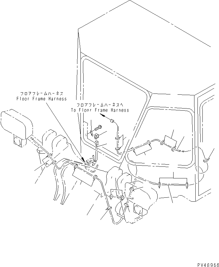 Wheel Loaders Komatsu / WA300-3A-XW S/N 50001-52999(wa300-2r) / ELECTRICAL SYSTEM (FOG LAMP LINE) (WITH 2-PERSONS CAB)(#50001-)(030080 : 1727)