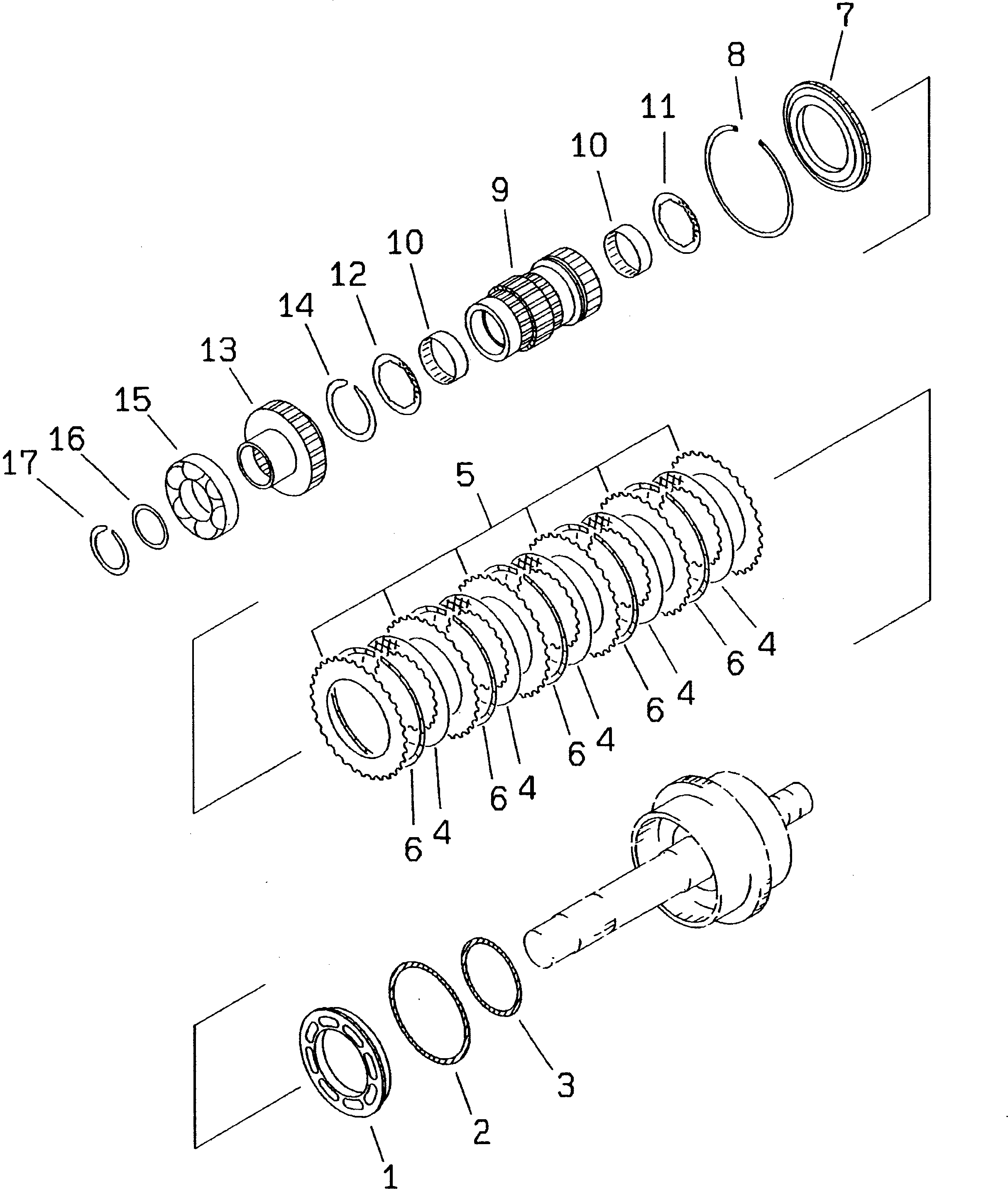 Wheel Loaders Komatsu / WA300-3A-XW S/N 50001-52999(wa300-2r) / TRANSMISSION (1ST CLUTCH) (SNOW REMOVING SPEC.)(#50001-)(060080 : 2324)