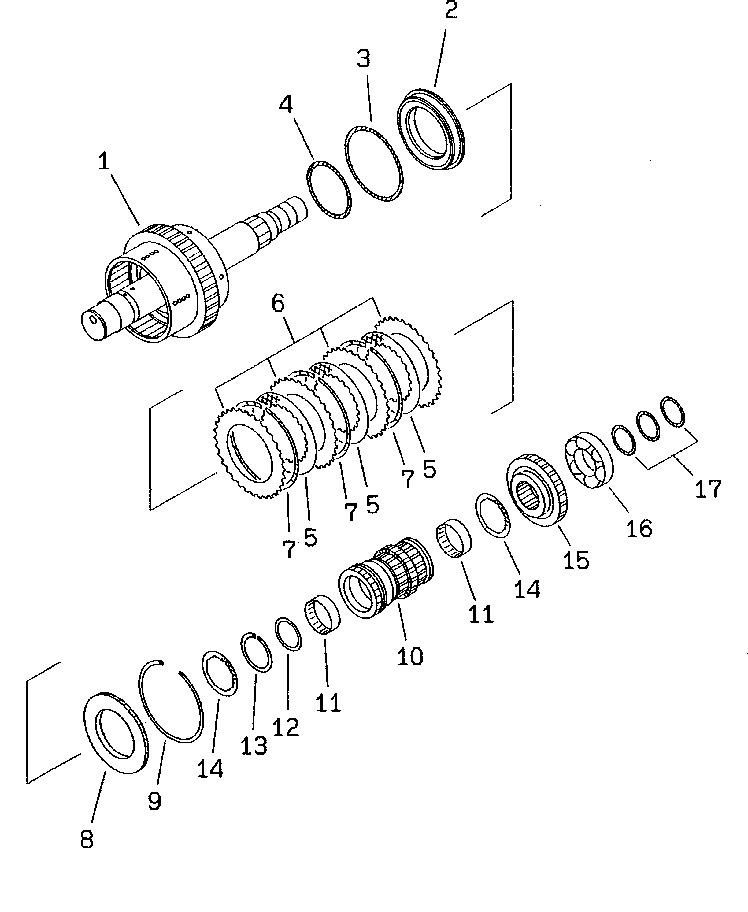 Wheel Loaders Komatsu / WA300-3A-XW S/N 50001-52999(wa300-2r) / TRANSMISSION (4TH CLUTCH) (SNOW REMOVING SPEC.)(#50001-)(060090 : 2325)