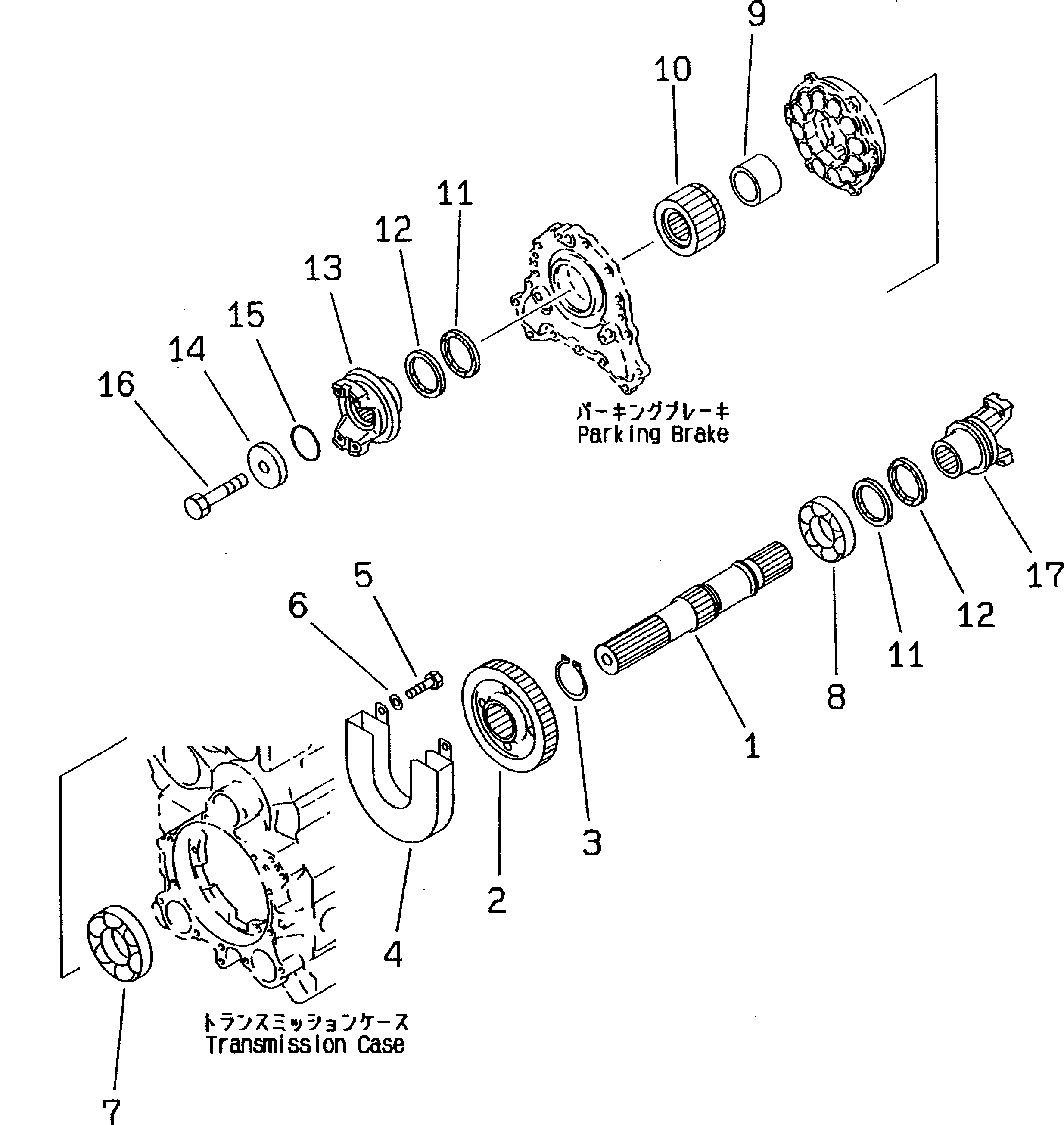 Wheel Loaders Komatsu / WA300-3A-XW S/N 50001-52999(wa300-2r) / TRANSMISSION (OUTPUT SHAFT) (SNOW REMOVING SPEC.)(#50001-)(060110 : 2331)