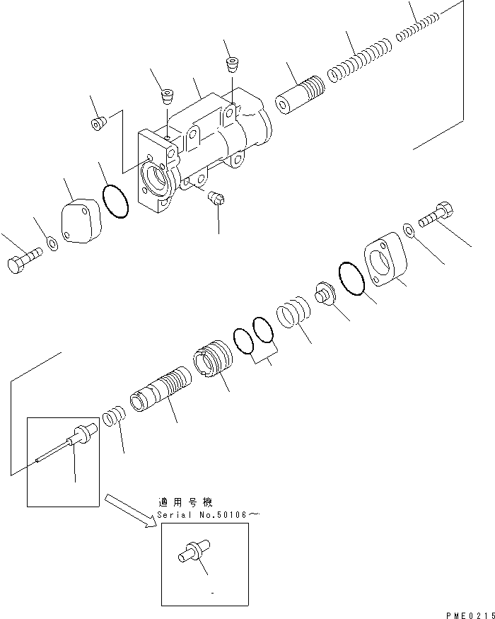 Wheel Loaders Komatsu / WA300-3A-XW S/N 50001-52999(wa300-2r) / TRANSMISSION MODULATE VALVE (SNOW REMOVING SPEC.)(#50001-)(060180 : 2346)