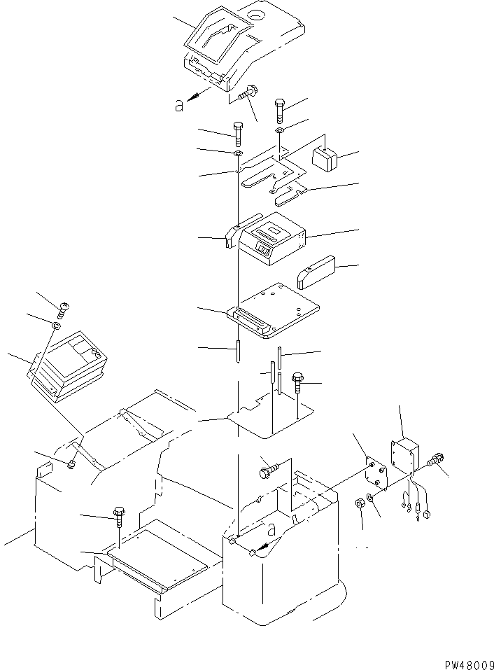 Wheel Loaders Komatsu / WA300-3A-X S/N 50001-52999(wa300-3r) / ELECTRICAL SYSTEM (M.D.C. MONITOR AND MOUNTING PARTS)(#50001-)(030350 : 1851)
