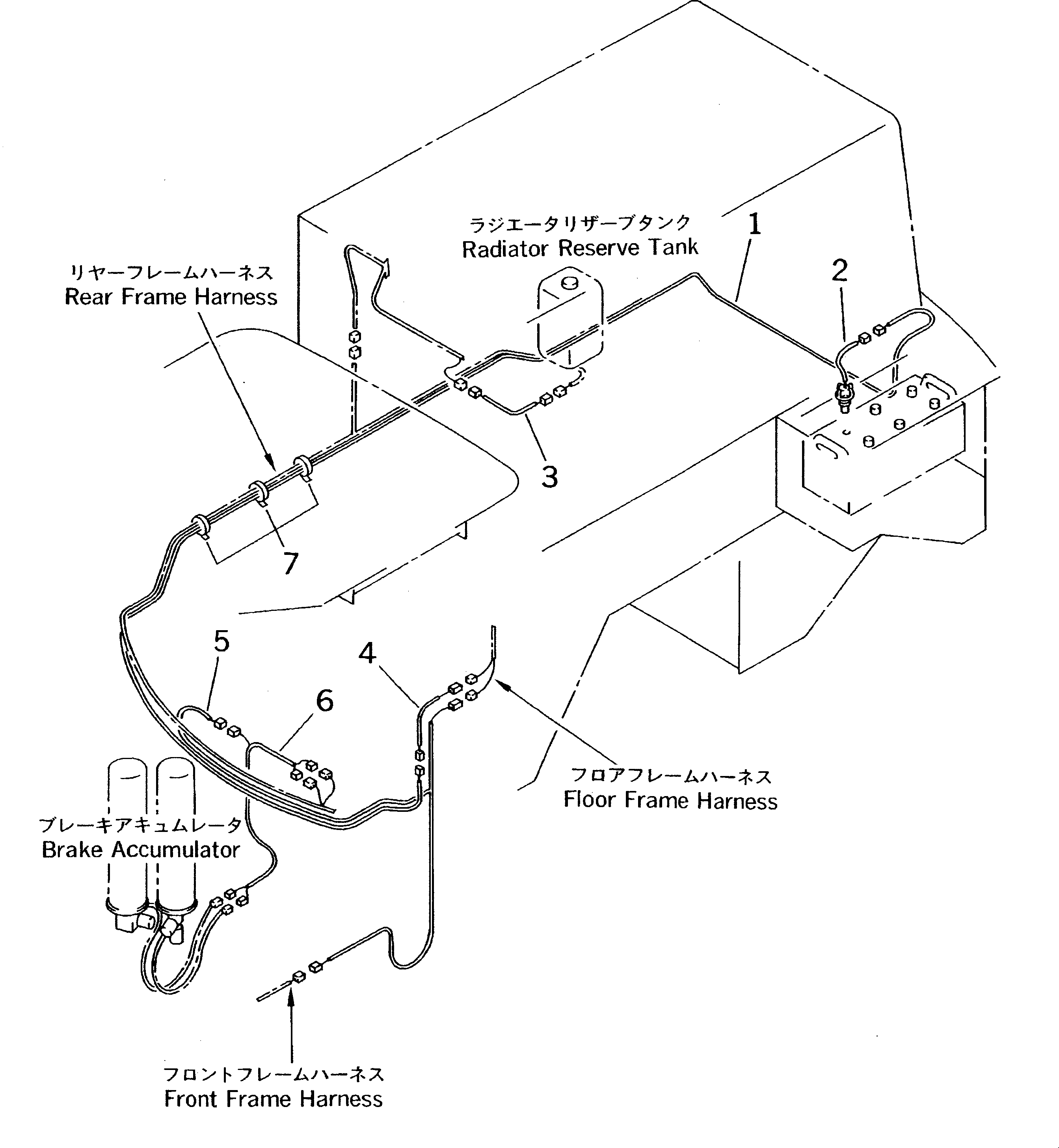 Wheel Loaders Komatsu / WA300-3A-X S/N 50001-52999(wa300-3r) / ELECTRICAL SYSTEM (M.D.C. MONITOR LINE) (REAR FRAME LINE)(#50001-)(030380 : 1857)