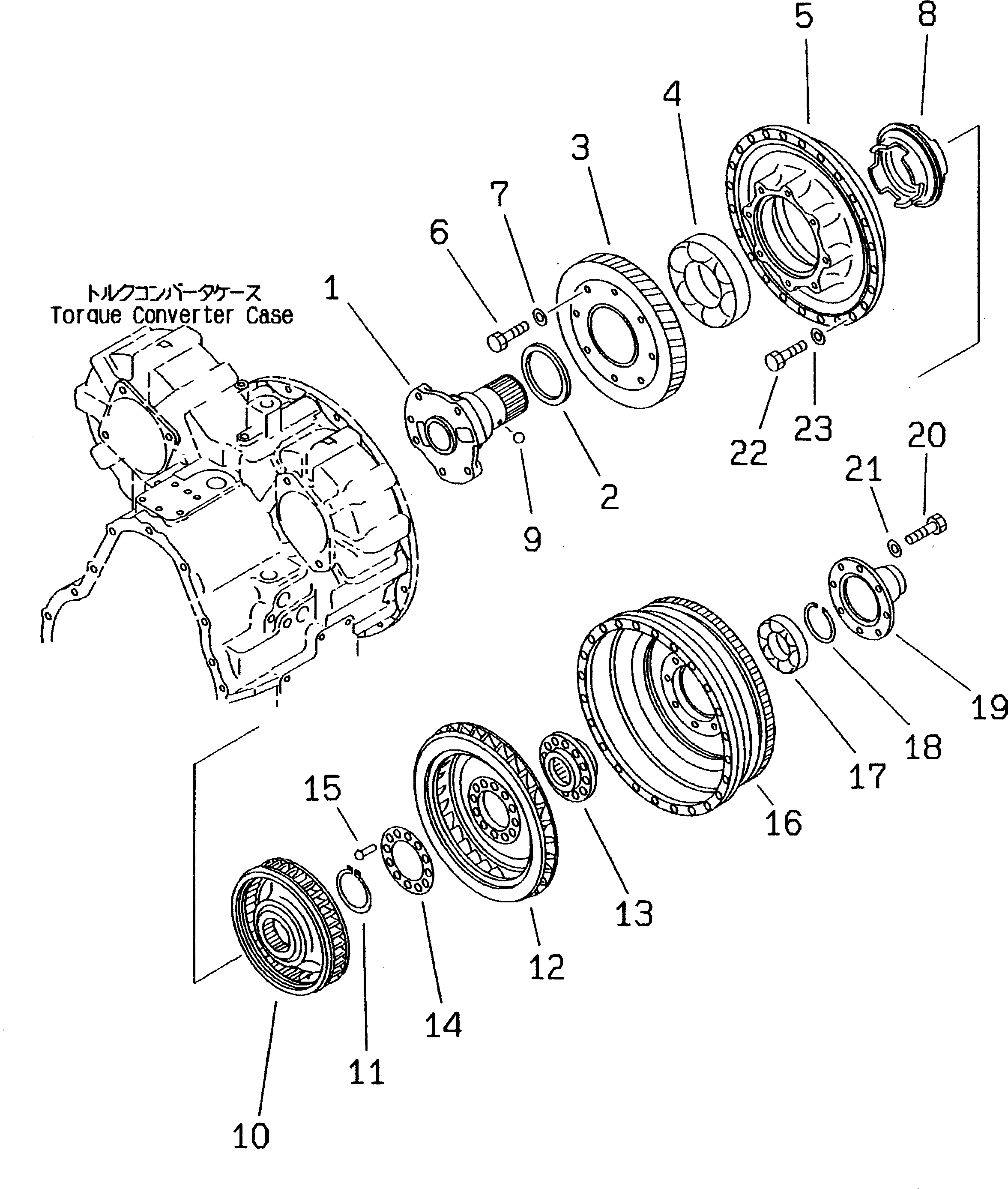 Wheel Loaders Komatsu / WA300-3A-X S/N 50001-52999(wa300-3r) / TORQUE CONVERTER(#50001-)(060010 : 2201)