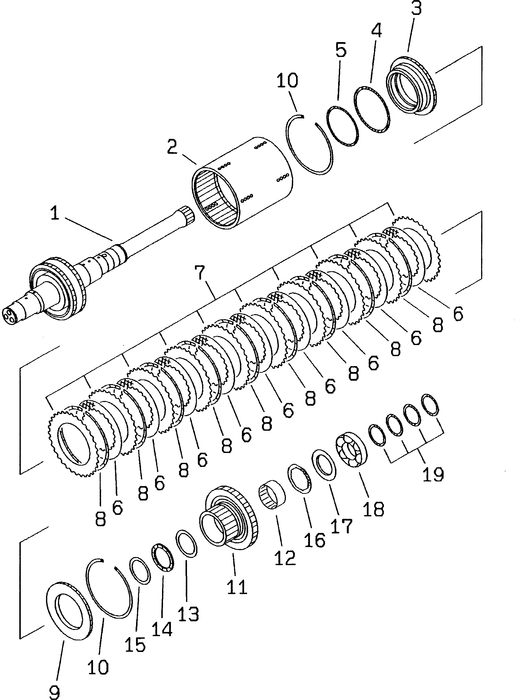 Wheel Loaders Komatsu / WA300-3A-X S/N 50001-52999(wa300-3r) / TRANSMISSION (FORWARD CLUTCH)(#50001-)(060050 : 2221)