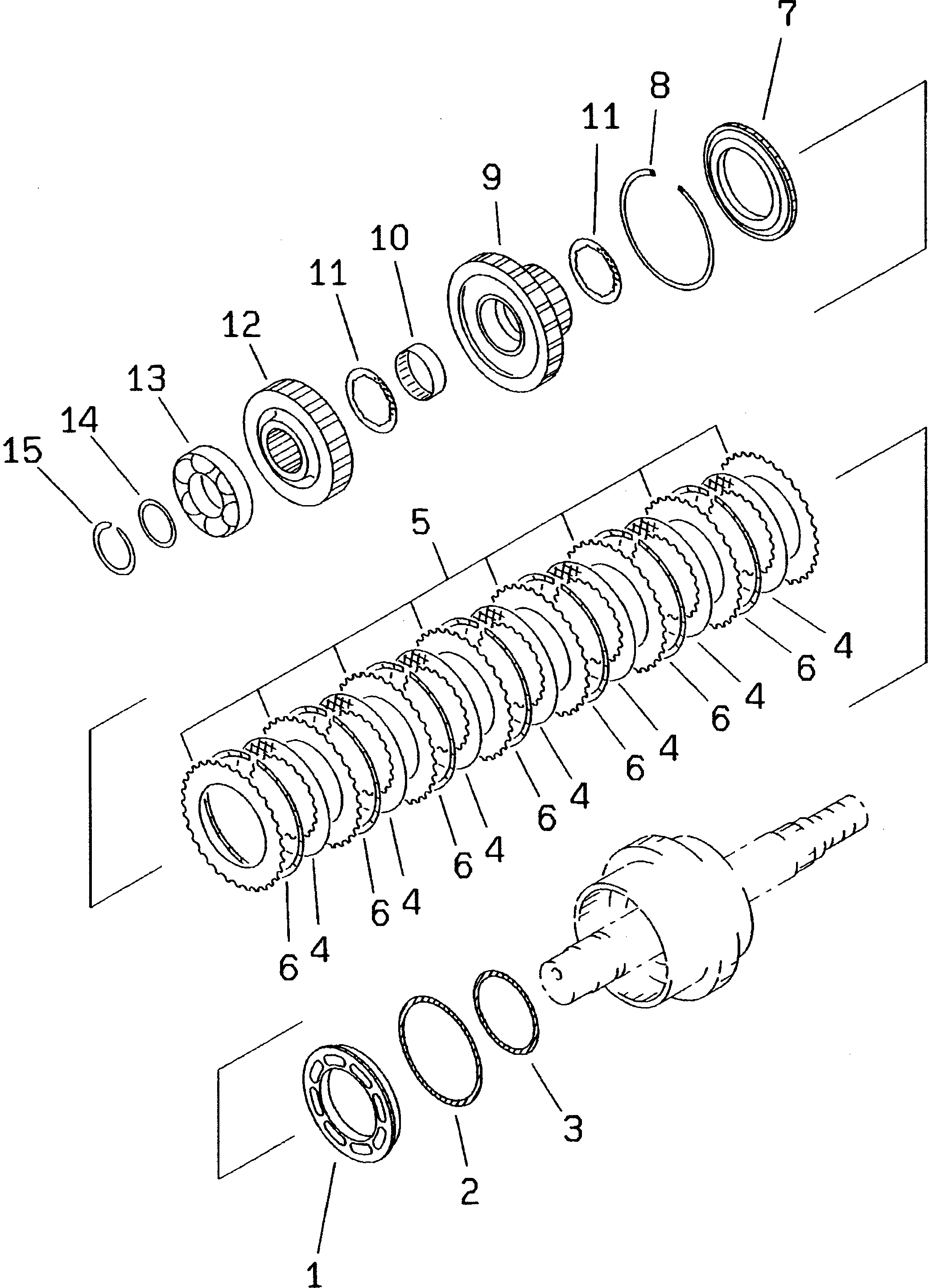 Wheel Loaders Komatsu / WA300-3A-X S/N 50001-52999(wa300-3r) / TRANSMISSION (2ND CLUTCH)(#50001-)(060100 : 2226)