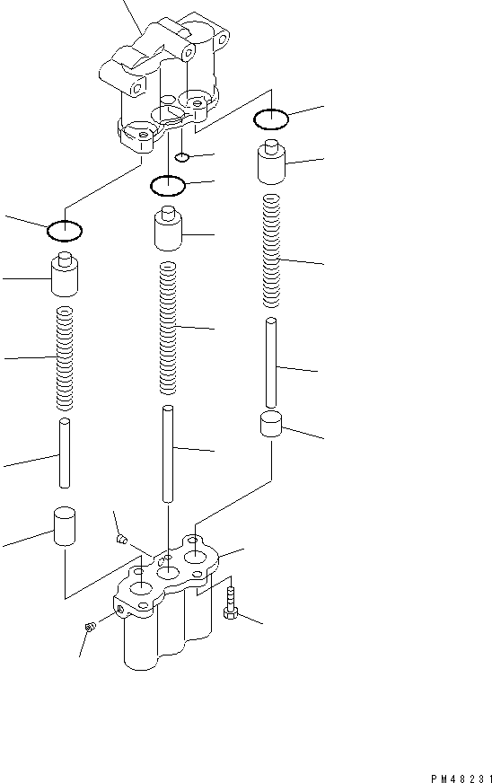 Wheel Loaders Komatsu / WA300-3A-X S/N 50001-52999(wa300-3r) / TRANSMISSION ACCUMULATOR VALVE(#50001-)(060170 : 2245)