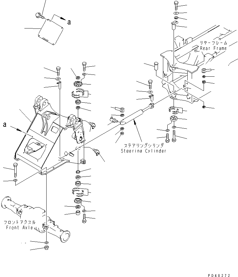 Wheel Loaders Komatsu / WA300-3A-X S/N 50001-52999(wa300-3r) / FRONT FRAME(#50001-)(150010 : 5001)
