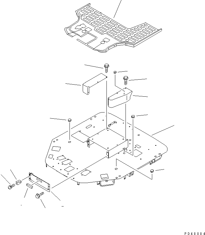 Wheel Loaders Komatsu / WA300-3A-X S/N 50001-52999(wa300-3r) / FLOOR FRAME(#50001-)(150160 : 5111)
