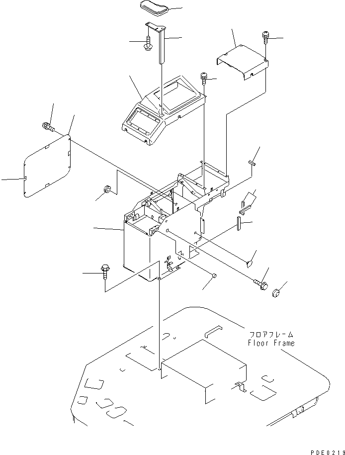 Wheel Loaders Komatsu / WA300-3A-X S/N 50001-52999(wa300-3r) / R.H. CONSOLE BOX (WITH MULTI COUPLER)(#50001-)(150220 : 5135)
