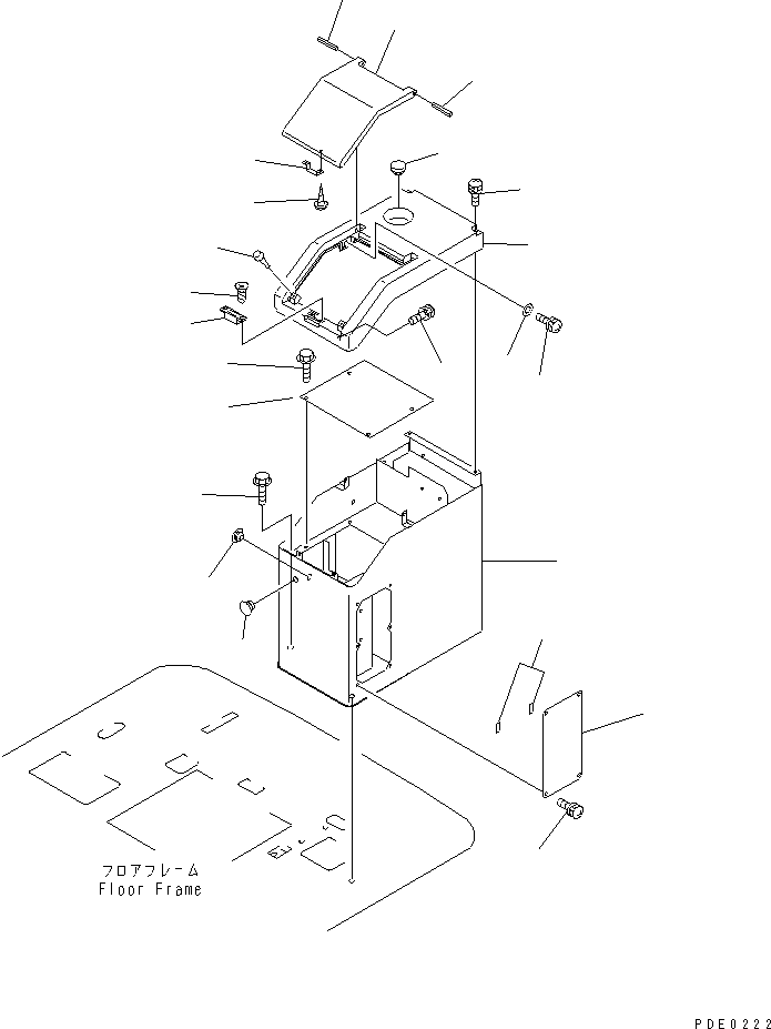 Wheel Loaders Komatsu / WA300-3A-X S/N 50001-52999(wa300-3r) / L.H. CONSOLE BOX(#50001-)(150230 : 5141)
