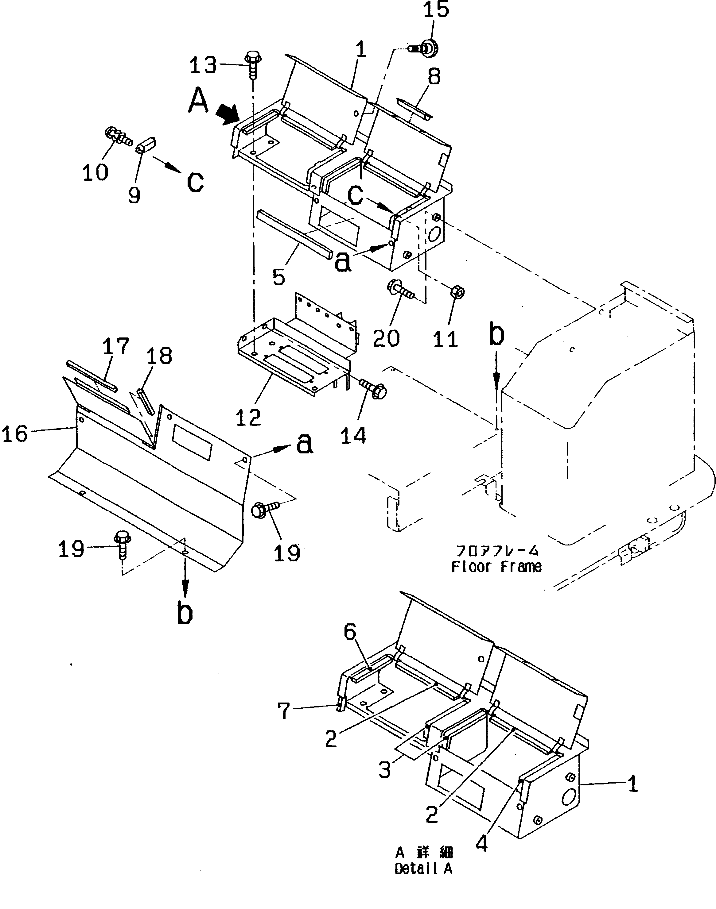 Wheel Loaders Komatsu / WA300-3A-X S/N 50001-52999(wa300-3r) / REAR CONSOLE BOX(#50001-)(150240 : 5151)
