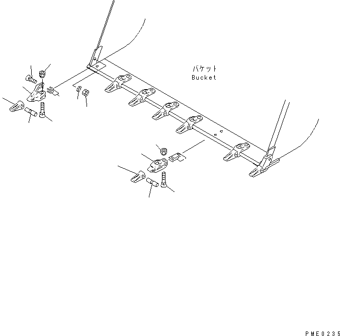 Wheel Loaders Komatsu / WA300-3A-X S/N 50001-52999(wa300-3r) / TIP TOOTH(#50001-)(210210 : 7411)