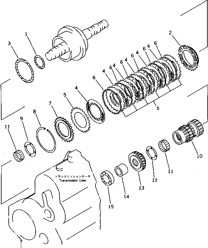 Wheel Loaders Komatsu / WA320-1 S/N 10001-UP (For C.I.S. -30cent. Spec.)(wa320-0c) / 1ST CLUTCH(060070 : 2234)