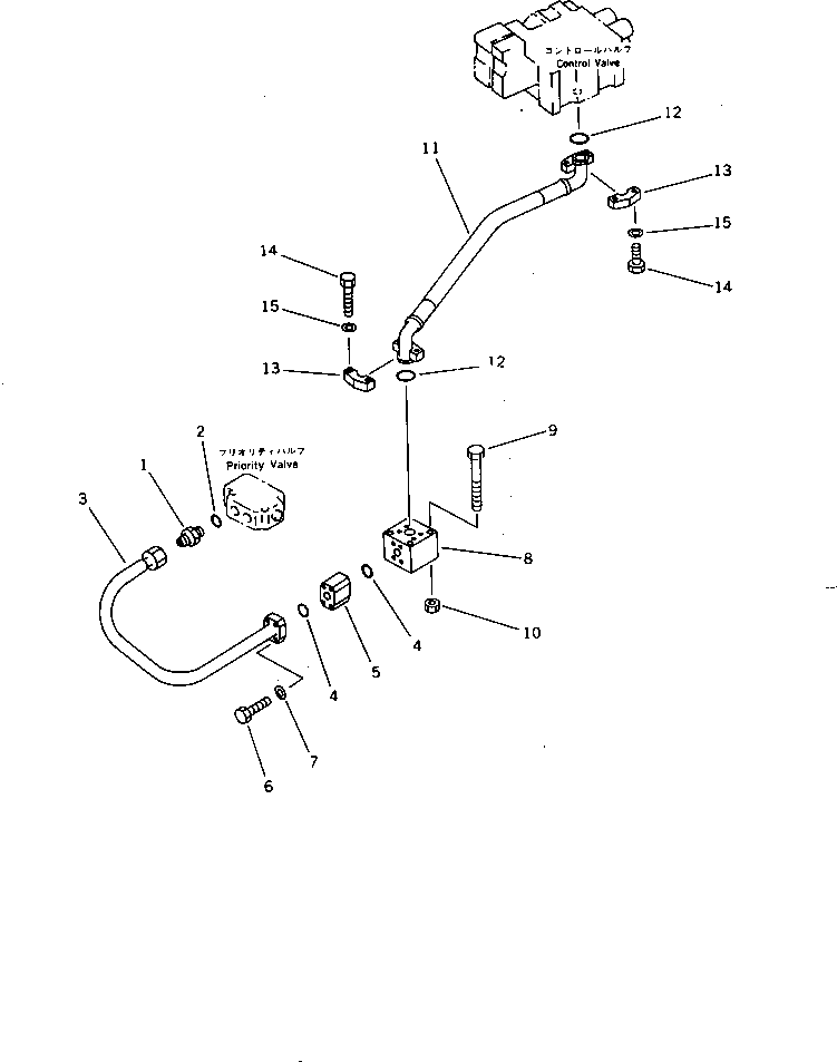 Wheel Loaders Komatsu / WA320-1 S/N 10001-UP (For C.I.S. -30cent. Spec.)(wa320-0c) / HYDRAULIC PIPING (RETURN LINE)(#20001-)(180120 : 6403)