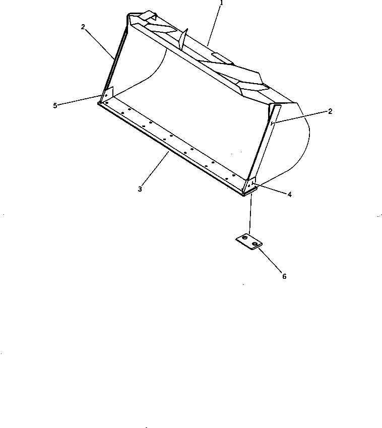 Wheel Loaders Komatsu / WA320-1 S/N 10001-UP (For C.I.S. -30cent. Spec.)(wa320-0c) / LOOSE MATERIAL BUCKET 3.2M3(210050 : 7103)