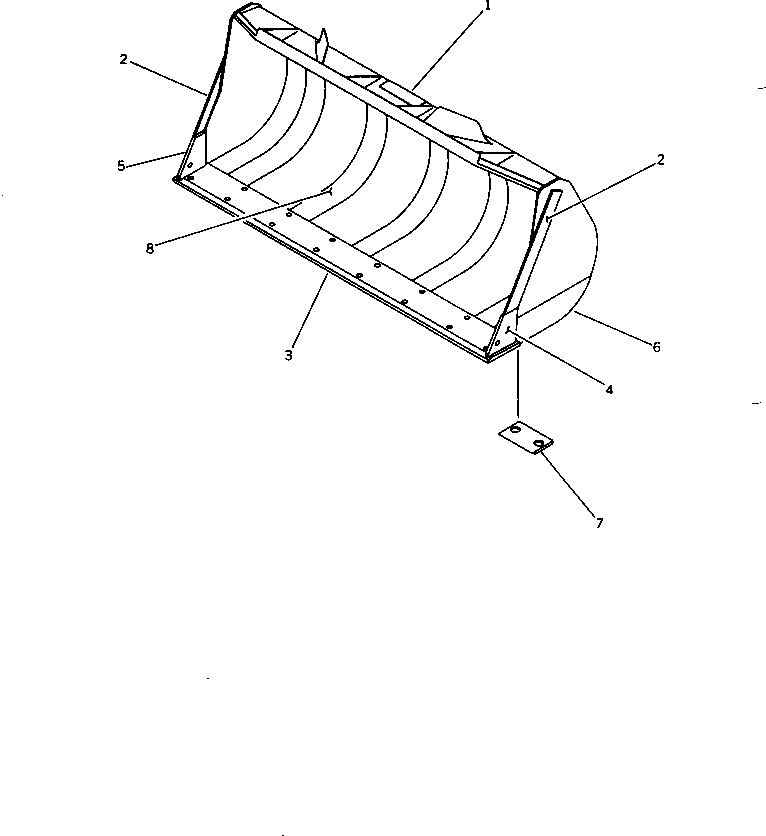 Wheel Loaders Komatsu / WA320-1 S/N 10001-UP (For C.I.S. -30cent. Spec.)(wa320-0c) / EXCAVATING BUCKET 2.1M3(210060 : 7261)