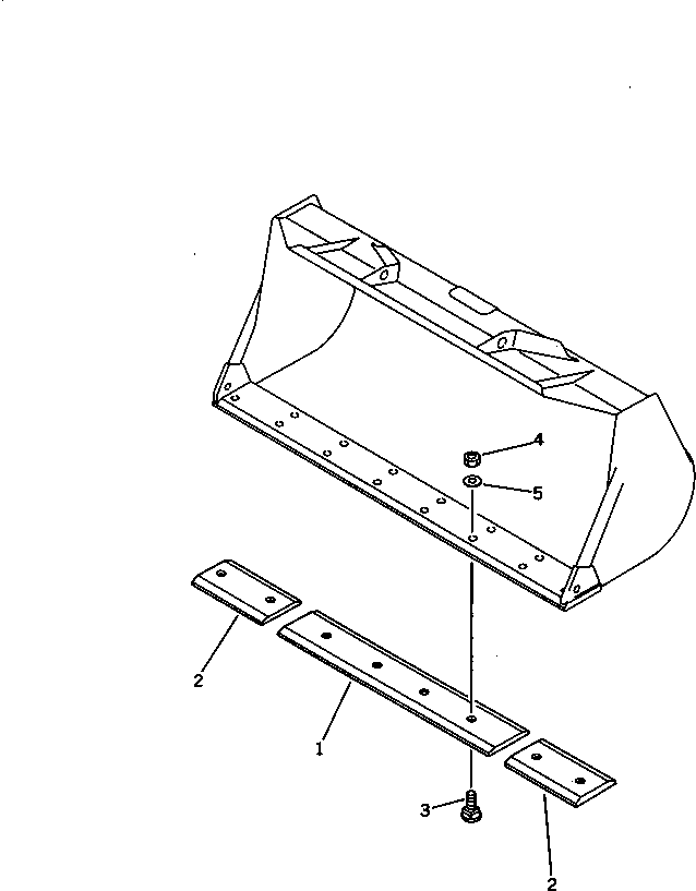Wheel Loaders Komatsu / WA320-1 S/N 10001-UP (For C.I.S. -30cent. Spec.)(wa320-0c) / CUTTING EDGE(210090 : 7405)