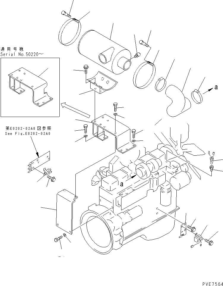 Wheel Loaders Komatsu / WA320-3 S/N 50001-UP (For China)(wa320-4c) / ENGINE (AIR CLEANER AND ENGINE RELATED PARTS)(030020 : B0110-01A0)