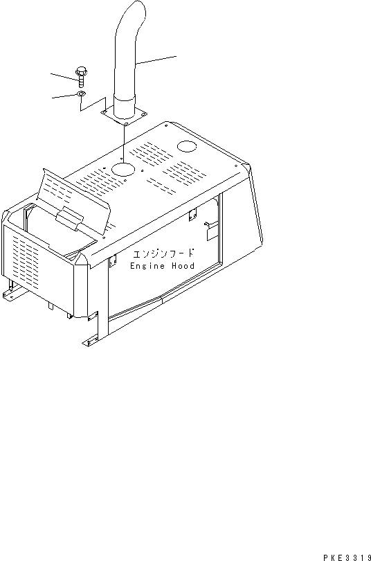 Wheel Loaders Komatsu / WA320-3 S/N 50001-UP (For China)(wa320-4c) / EXHAUST PIPE(030090 : B0300-01A0)
