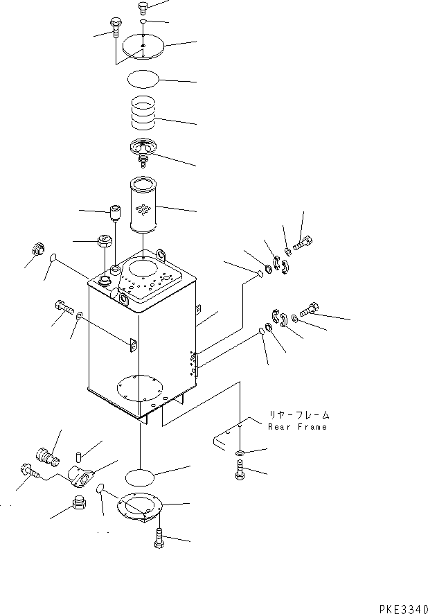 Wheel Loaders Komatsu / WA320-3 S/N 50001-UP (For China)(wa320-4c) / HYDRAULIC TANK(180010 : H0110-01A0)