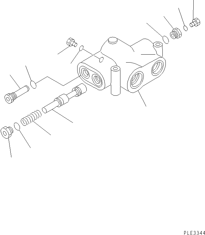 Wheel Loaders Komatsu / WA320-3 S/N 50001-UP (For China)(wa320-4c) / PRIORITY VALVE(180060 : H0122-02A0)