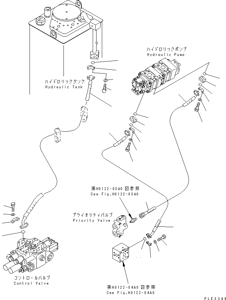 Wheel Loaders Komatsu / WA320-3 S/N 50001-UP (For China)(wa320-4c) / HYDRAULIC PIPING (DELIVERY AND DRAIN LINE)(180100 : H4200-01A0)