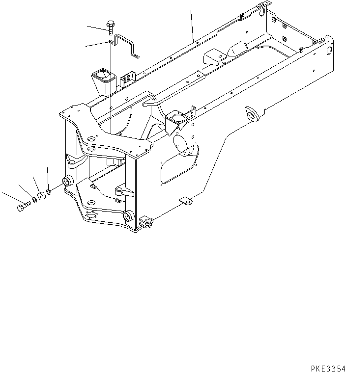 Wheel Loaders Komatsu / WA320-3 S/N 50001-UP (For China)(wa320-4c) / REAR FRAME(210020 : J4120-01A0)