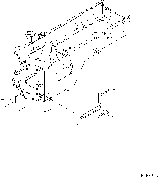 Wheel Loaders Komatsu / WA320-3 S/N 50001-UP (For China)(wa320-4c) / LOCK AND COVER (LOCK BAR)(210060 : J4190-01A0)