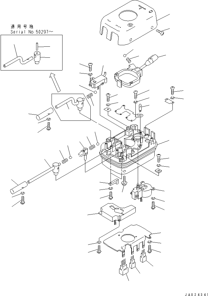 Wheel Loaders Komatsu / WA320-3 S/N 50001-UP (For China)(wa320-4c) / TRANSMISSION CONTORL SWITCH(240480 : K4430-01A0)