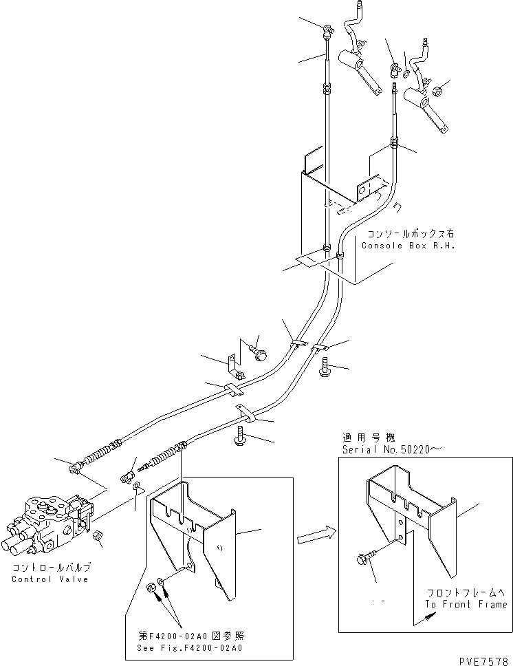 Wheel Loaders Komatsu / WA320-3 S/N 50001-UP (For China)(wa320-4c) / LOADER CONTROL (WORK EQUIPMENT CONTROL LINKAGE)(240630 : K4500-03A0)