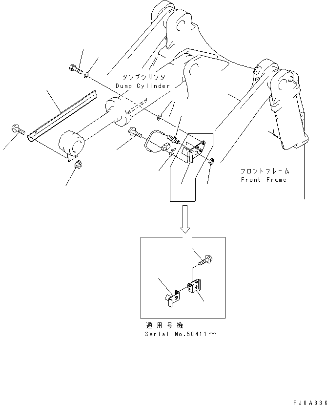 Wheel Loaders Komatsu / WA320-3 S/N 50001-UP (For China)(wa320-4c) / BACKET POSITIONER(240640 : K4504-01A0)
