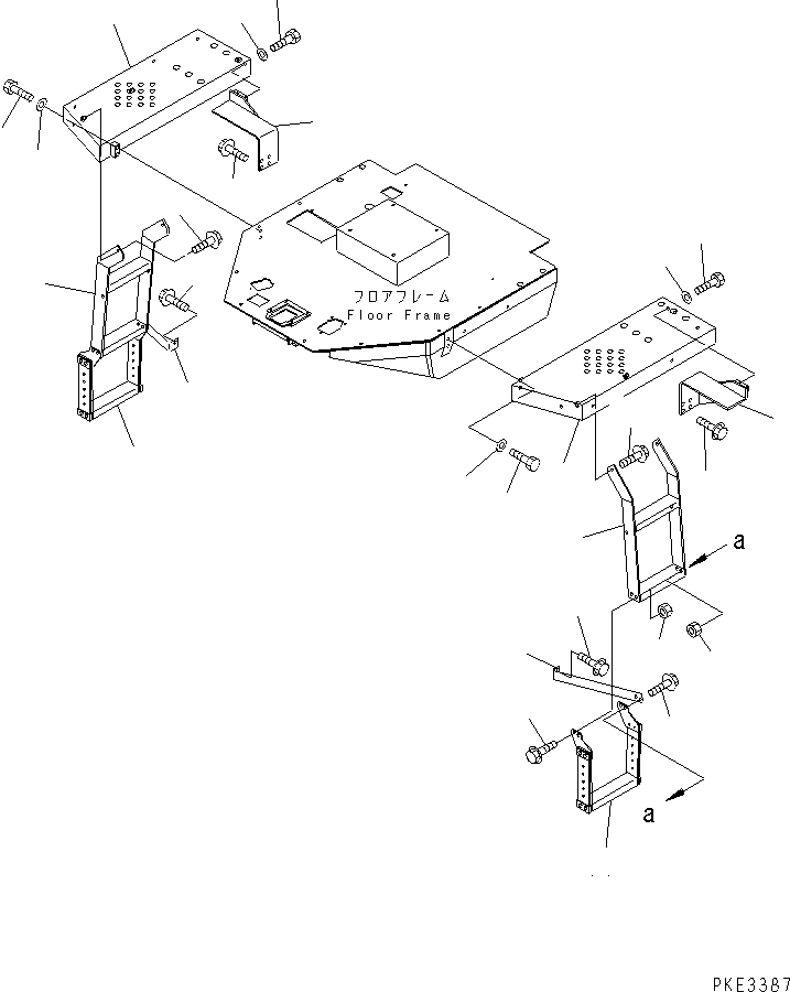 Wheel Loaders Komatsu / WA320-3 S/N 50001-UP (For China)(wa320-4c) / LADDER(270090 : M4310-01A0)