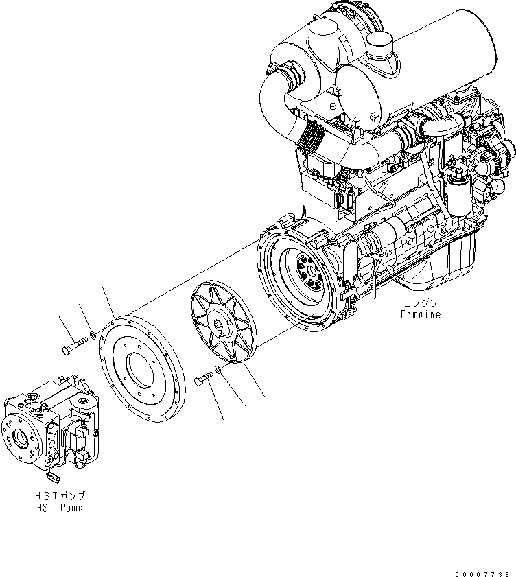 Wheel Loaders Komatsu / WA320-5 S/N 60001-UP(wa320-5r) / DAMPER(030050 : B0600-01A0)