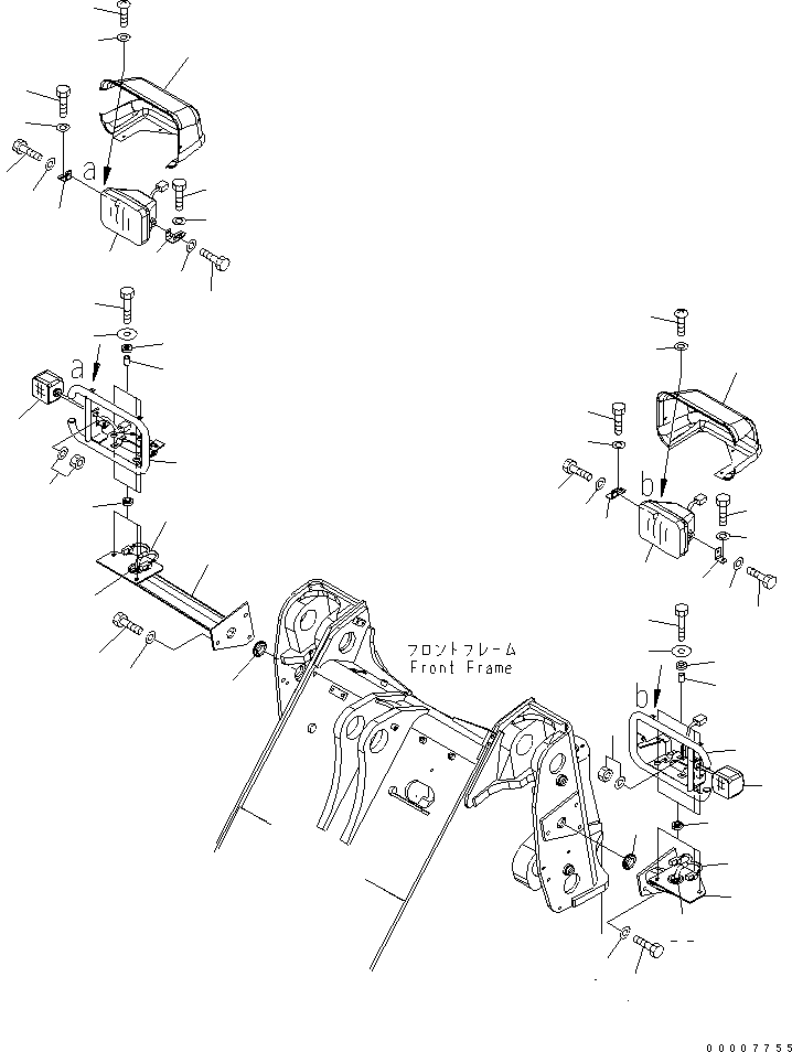 Wheel Loaders Komatsu / WA320-5 S/N 60001-UP(wa320-5r) / FRONT LIGHT(120140 : E0300-01A0)