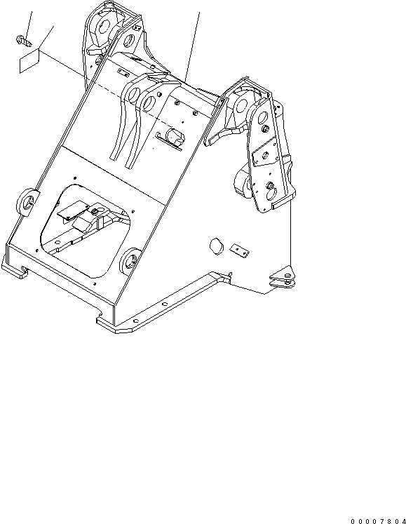 Wheel Loaders Komatsu / WA320-5 S/N 60001-UP(wa320-5r) / FRONT FRAME (FOR E.C.S.S.)(210020 : J4110-01A1)