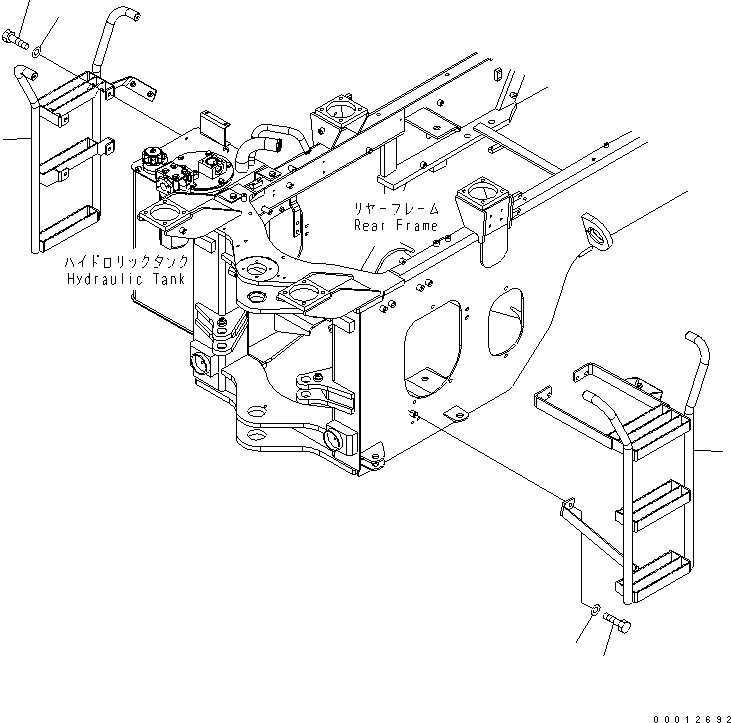 Wheel Loaders Komatsu / WA320-5 S/N 60001-UP(wa320-5r) / LADDER (FOR 2-PERSONS CAB)(270230 : M4310-01A1)