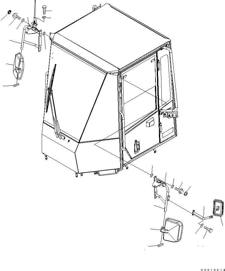 Wheel Loaders Komatsu / WA320-5 S/N 60001-UP(wa320-5r) / MIRROR(270240 : M4410-01A0)