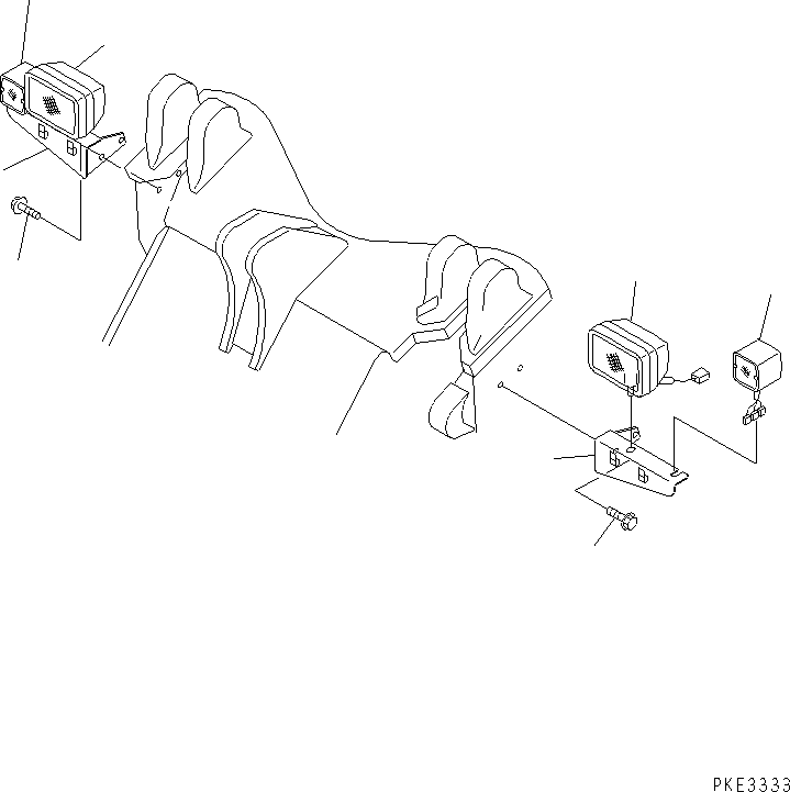 Wheel Loaders Komatsu / WA320-3CS S/N 50001-UP (Custom Spec.)(wa320-6c) / FRONT LAMP(120120 : E0300-01A0)