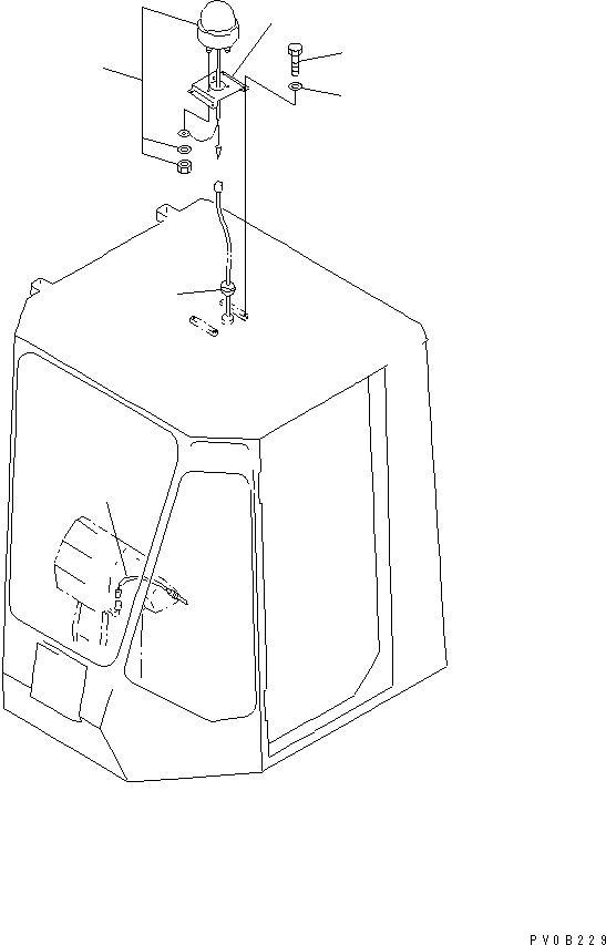 Wheel Loaders Komatsu / WA320-3CS S/N 50001-UP (Custom Spec.)(wa320-6c) / BEACON LAMP(120130 : E0340-01A1)