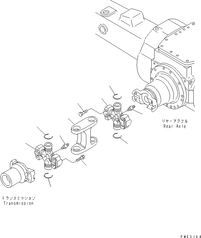 Wheel Loaders Komatsu / WA320-3CS S/N 50001-UP (Custom Spec.)(wa320-6c) / DRIVE SHAFT (REAR)(150030 : F4200-03A0)