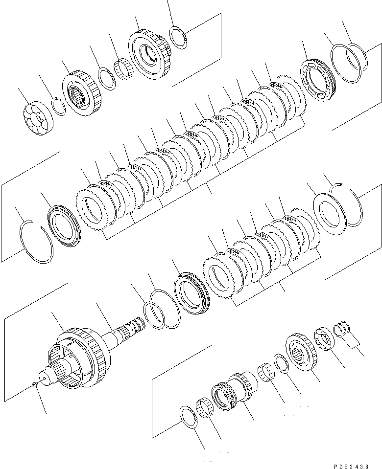 Wheel Loaders Komatsu / WA320-3CS S/N 50001-UP (Custom Spec.)(wa320-6c) / TRANSMISSION (2ND AND 4TH CLUTCH)(150120 : F4350-55A0)