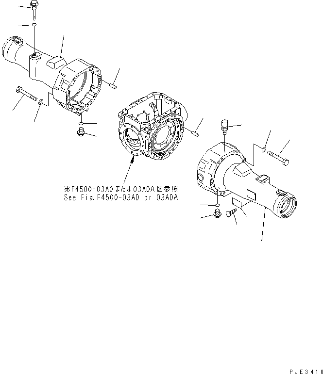 Wheel Loaders Komatsu / WA320-3CS S/N 50001-UP (Custom Spec.)(wa320-6c) / REAR AXLE (AXLE HOUSING)(150360 : F4500-02A0)