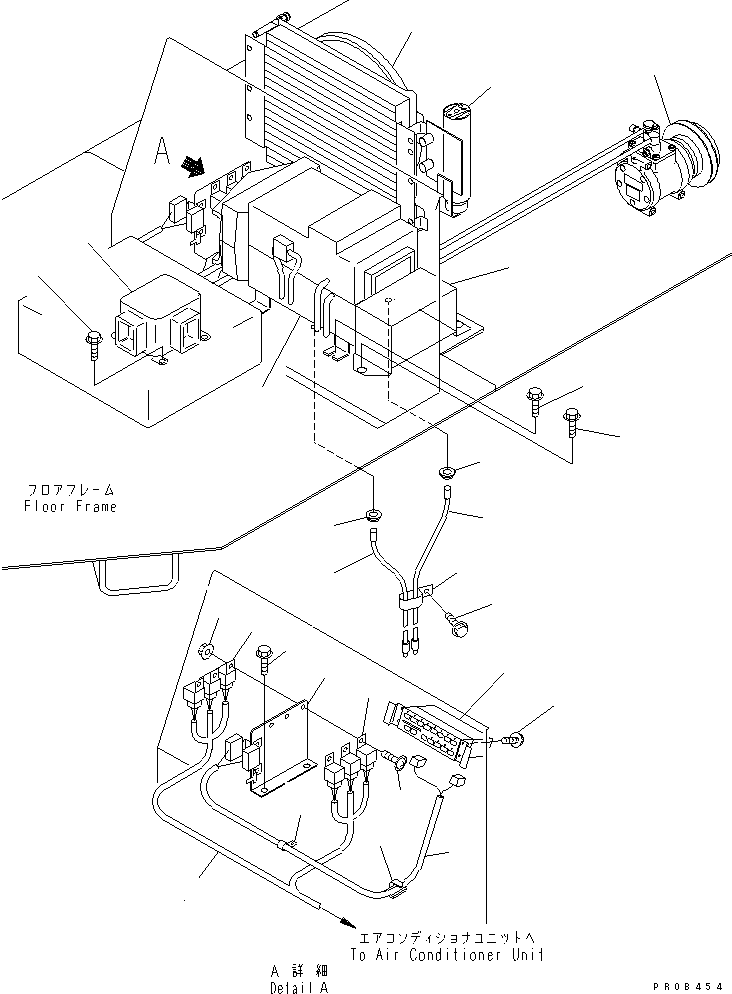 Wheel Loaders Komatsu / WA320-3CS S/N 50001-UP (Custom Spec.)(wa320-6c) / AIR CONDITIONER (AIR CONDITIONER KIT AND MOUNTING)(240160 : K0710-01A0)