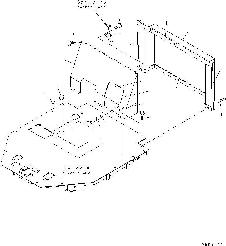 Wheel Loaders Komatsu / WA320-3CS S/N 50001-UP (Custom Spec.)(wa320-6c) / COVER (FOR FLOOR FRAME)(240300 : K0715-01A0)