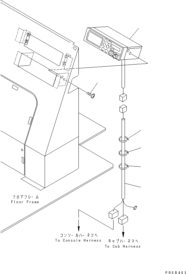 Wheel Loaders Komatsu / WA320-3CS S/N 50001-UP (Custom Spec.)(wa320-6c) / CAR RADIO (WITH CAB)(240320 : K0810-01A0)